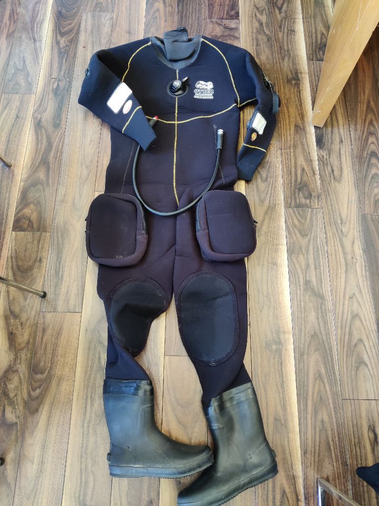 image for Otter scuba diving dry suit and under suit for sale