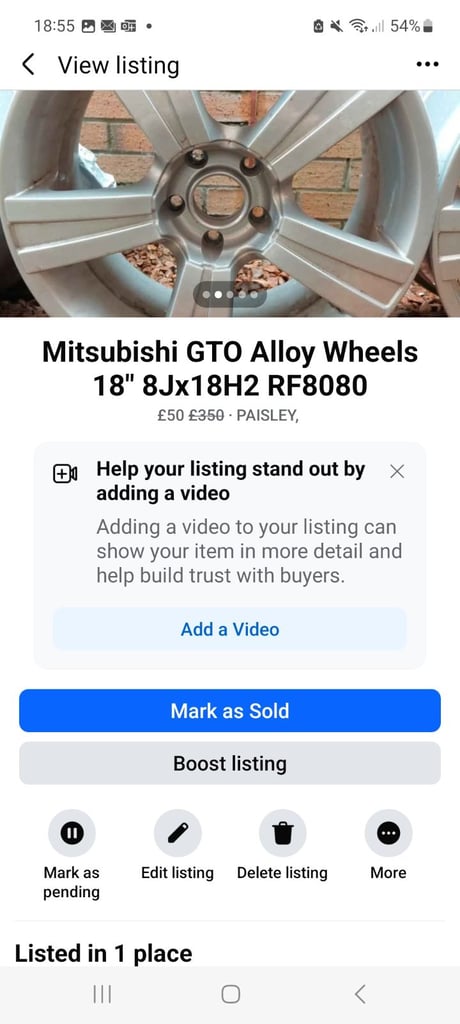 Mitsubishi gto alloy wheels