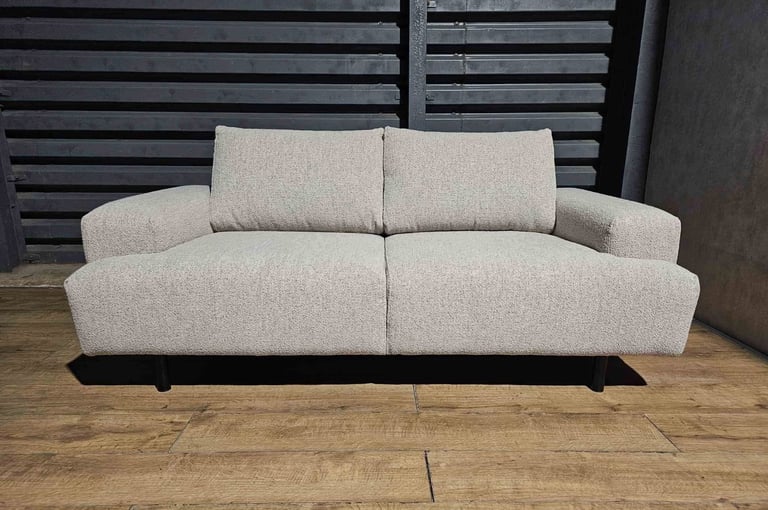 Julien Fabric 2 Seater Sofa - Natural.