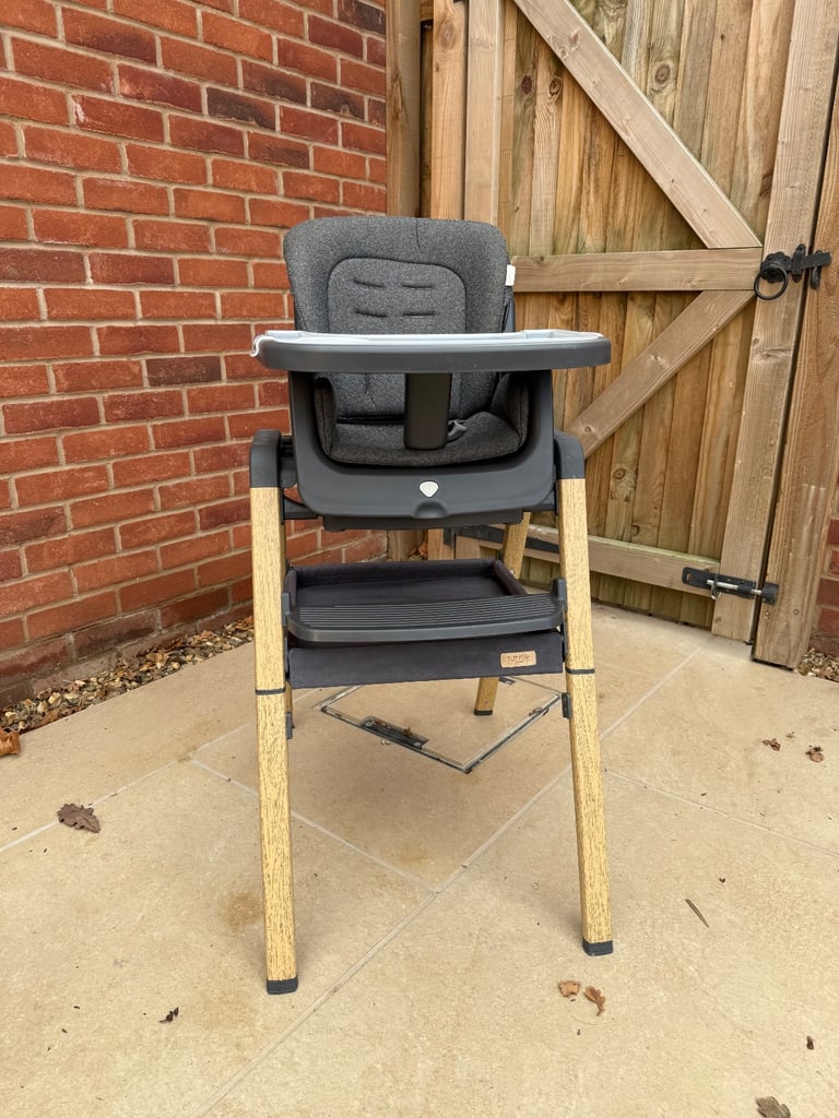 image for Tutti Bambini Nova Birth to 12 Years Complete Highchair Package - Grey/Oak