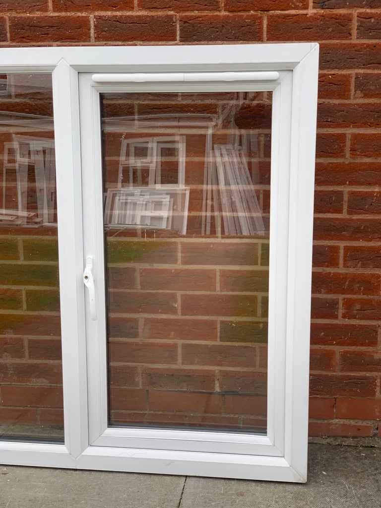 UPVC DOUBLE GLAZED ANTHRACITE GREY WINDOW SIDE OPENERS NEW 183cm WIDE 110cm High