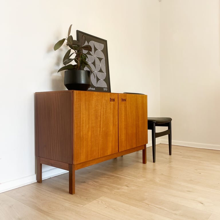 Mid century teak sideboard / record cabinet / TV unit in Danish style