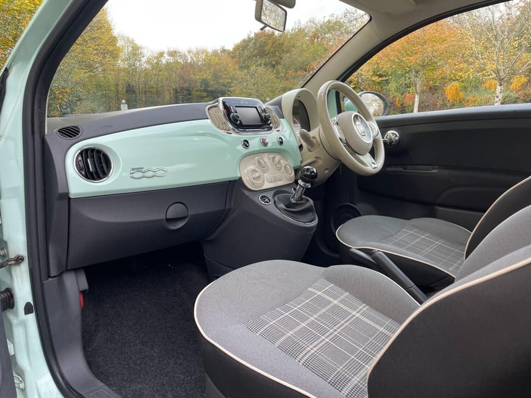 2016 Fiat 500 1.2 Lounge Euro 6 (s/s) 3dr HATCHBACK Petrol Manual