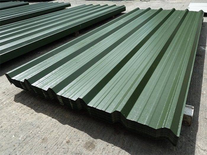 image for Galvanised Dog Run Panels and Green Box Profile Roof Sheets. (Kennel Store)
