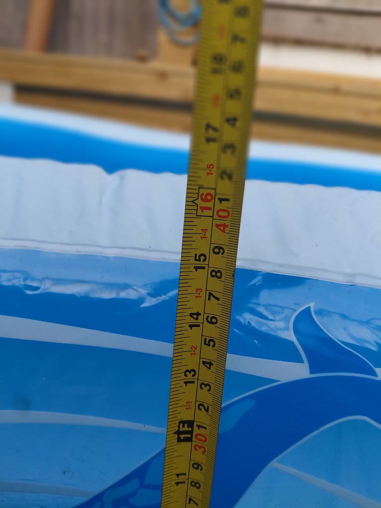 40cm x 220cm paddling pool