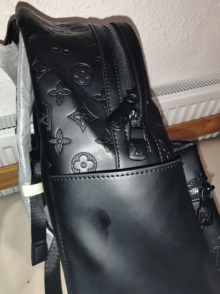 Louis vuitton all black LV print Back Pack