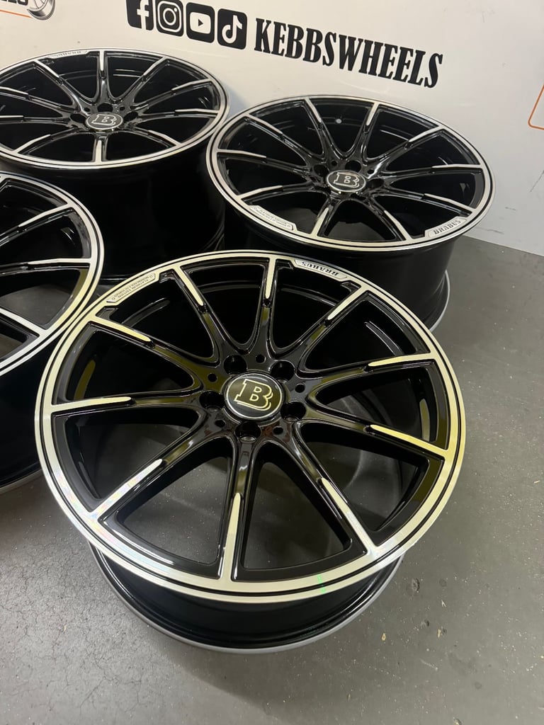 19" MERCEDES BRABUS REPLACEMENT ALLOY WHEELS C CLASS E CLASS S CLASS 