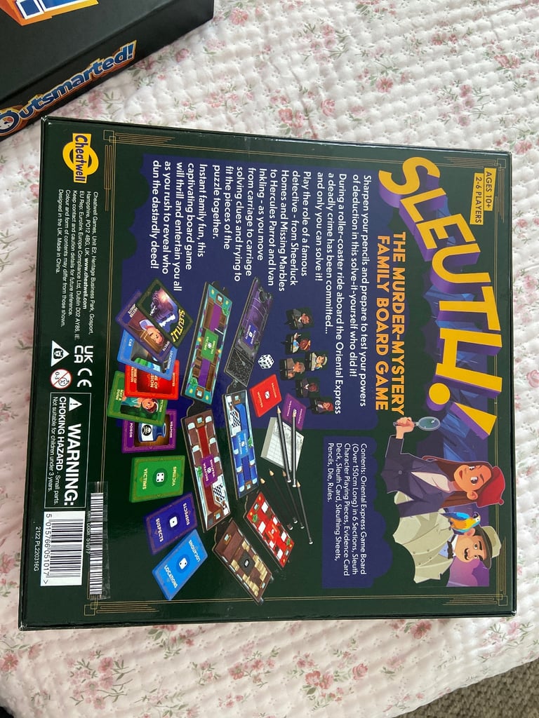 Sleuth the murder mystery family board game 