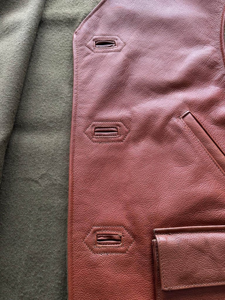 Leather Shooting Jacket / Gilet - excellent condition