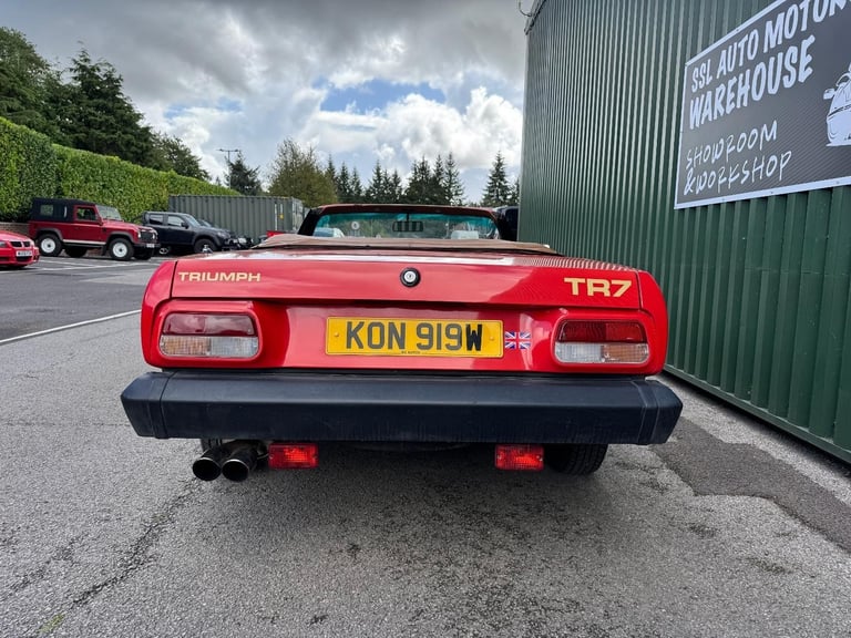 Triumph TR7 Convertible 1981 Red Classic Solid Good Driving Project 