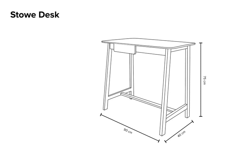 Small Desk with storage drawer
