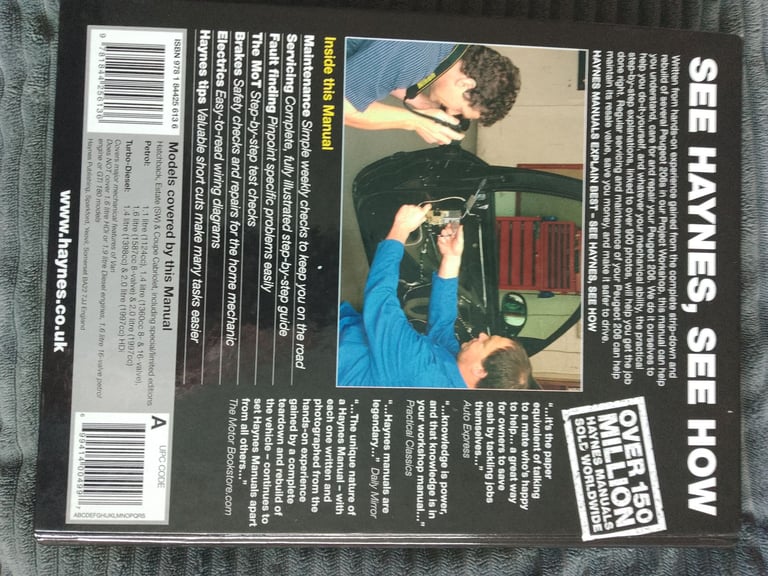 Haynes Peugeot 206 manual 