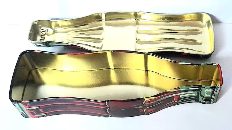 SET of THREE COCA COLA TINS - BOTTLE, ROUND and VINTAGE - GOOD