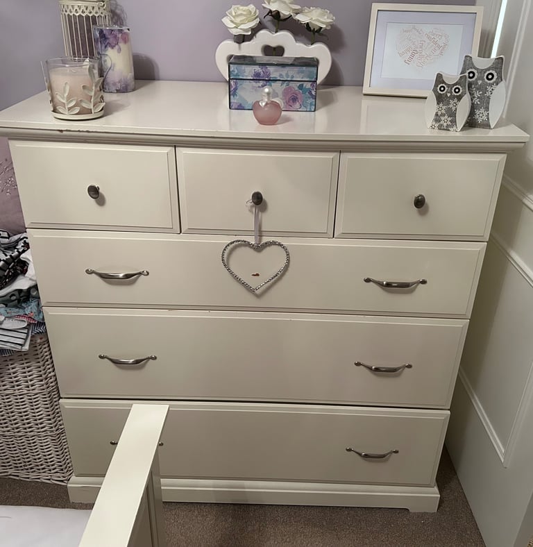 image for IKEA Birkeland White Wood 6-Drawer Chest