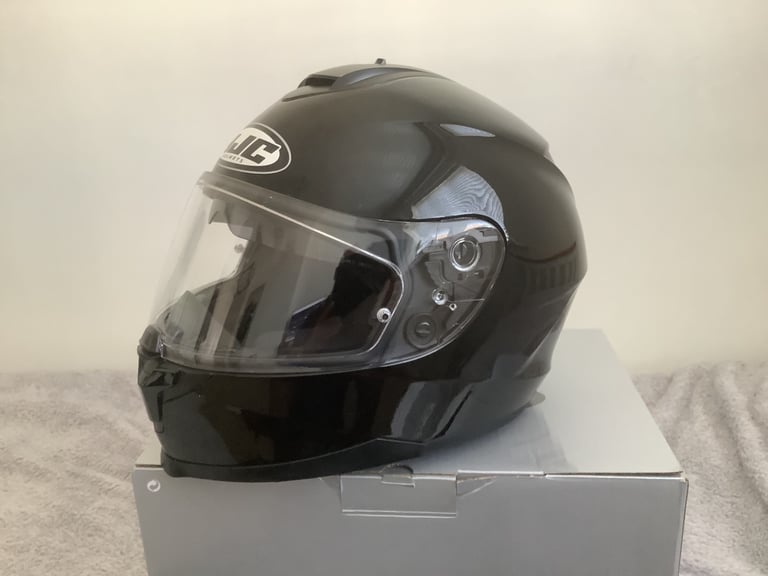 Motorcycle HJC C70 Helmet With Pin Lock Visor And Top & Front Vents Size L - Like New