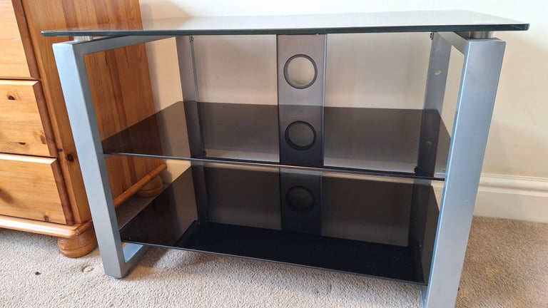 image for Small glass TV stand