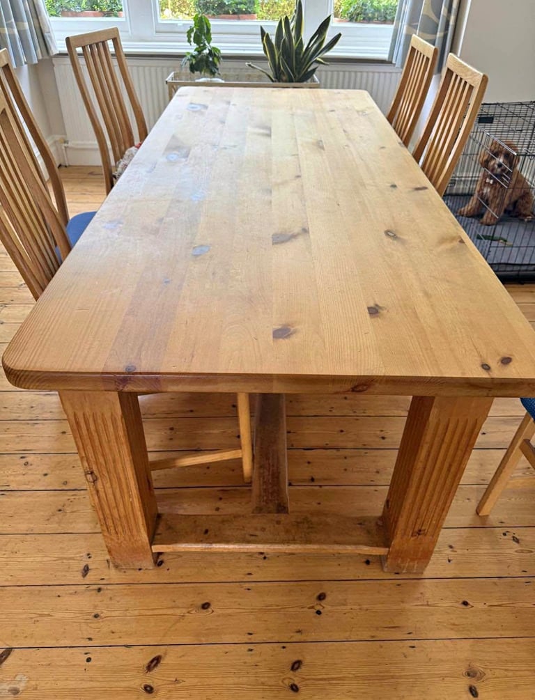 Large Wooden Dining Table