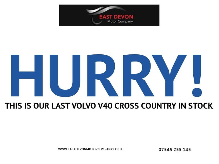 2017 Volvo V40 T3 [152] Cross Country Nav Plus 5dr HATCHBACK PETROL Manual