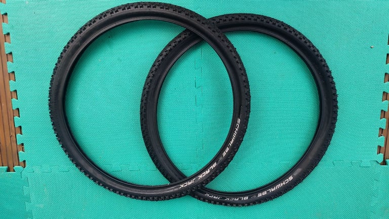image for As New! Pair of Schwalbe Black Jack - Active Line K Guard bike cycle tyres 24 x 1.90