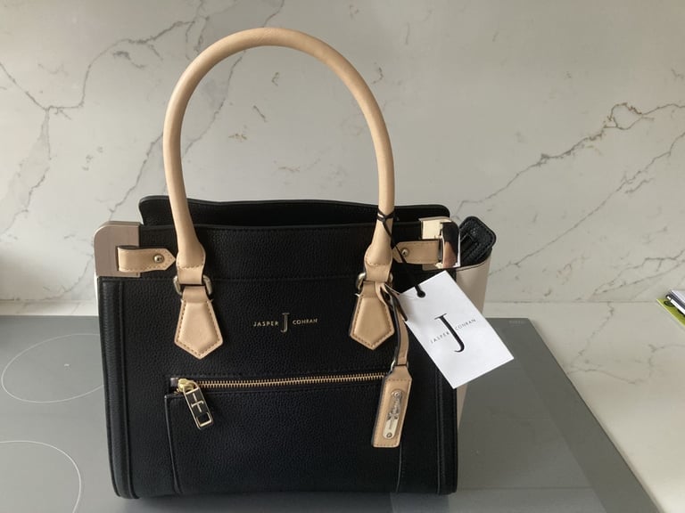 Jasper Conran black and cream hand bag