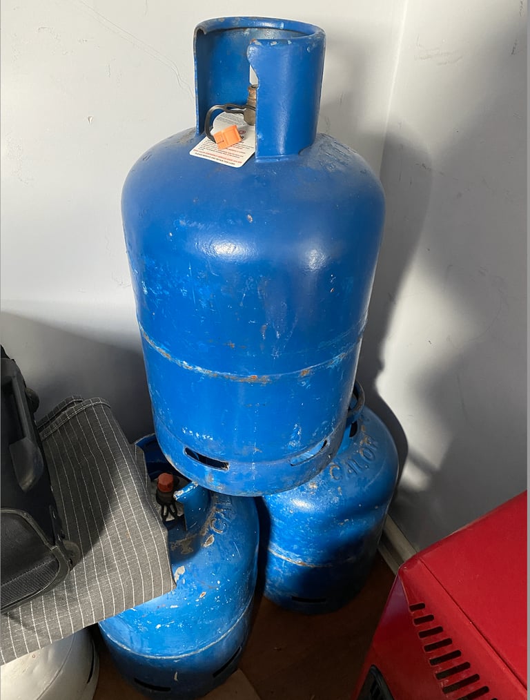 15 kilo calor butane bottles x 3