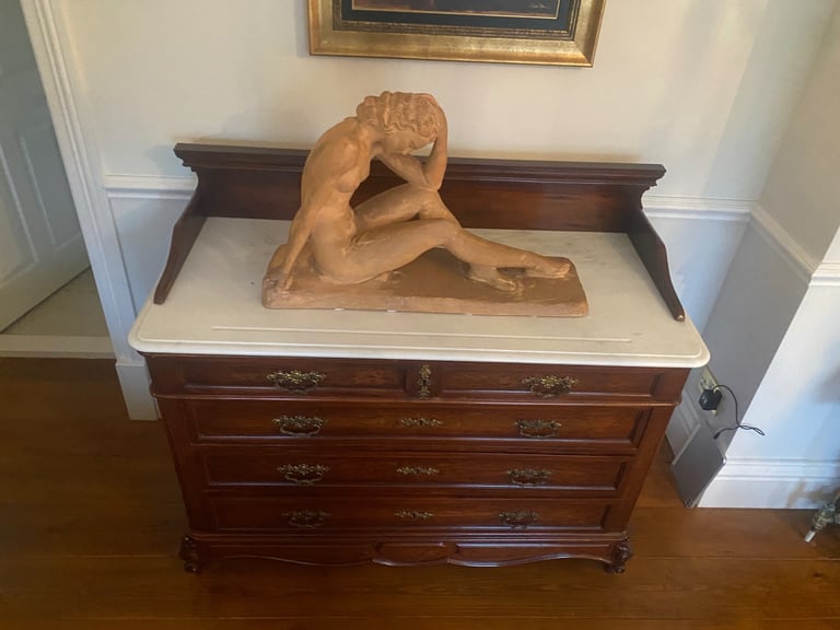 image for Marble top Chest of five drawers
