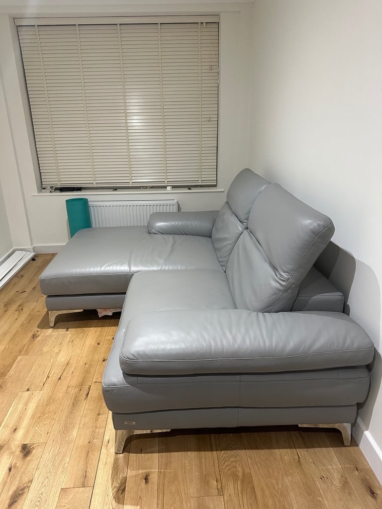 Natuzzi Speranza - leather sofa - grey