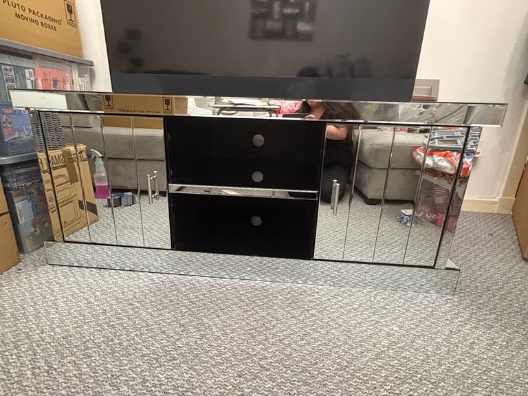 image for Mirrored TV Unit 