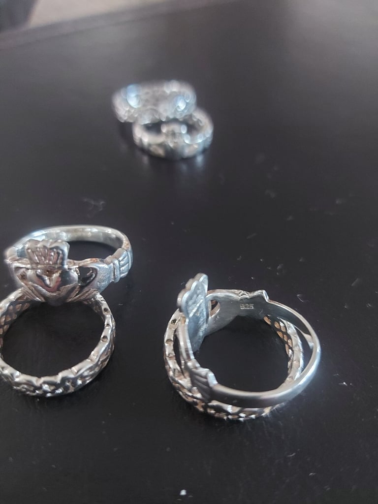 Silver Celtic rings