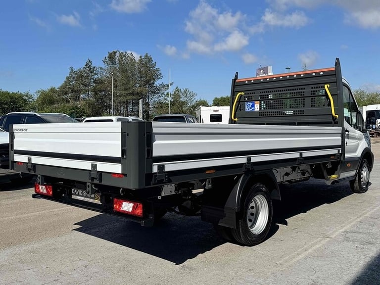  Ford Transit TDCI 130ps 350 DRW L4 Lwb 4.2 Metre Dropside with 12 Screen, A/C, Twin Rea Dropside...