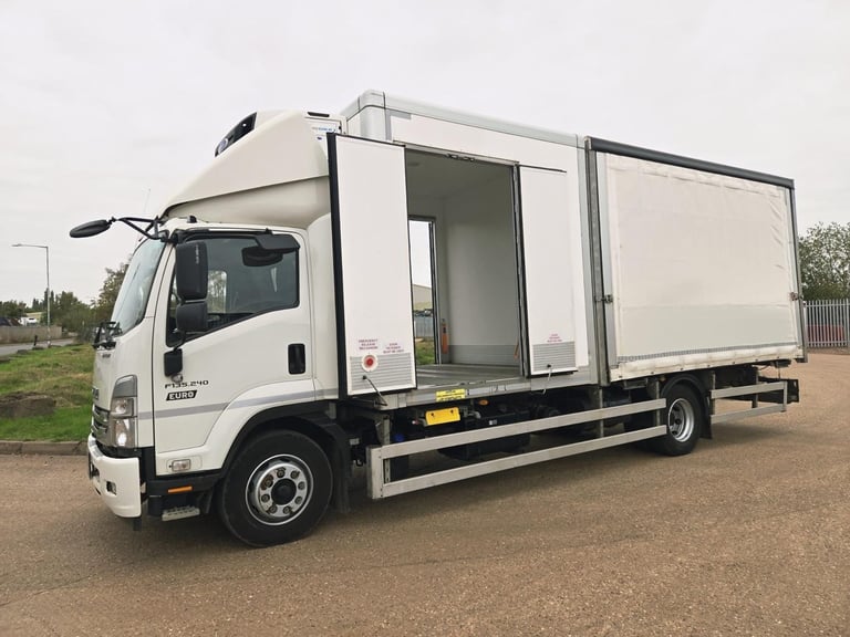 ISUZU FORWARD F135 240 13.5 TON FRIDGE / CURTAINSIDER, EURO 6, CARRIER SUPRA 550