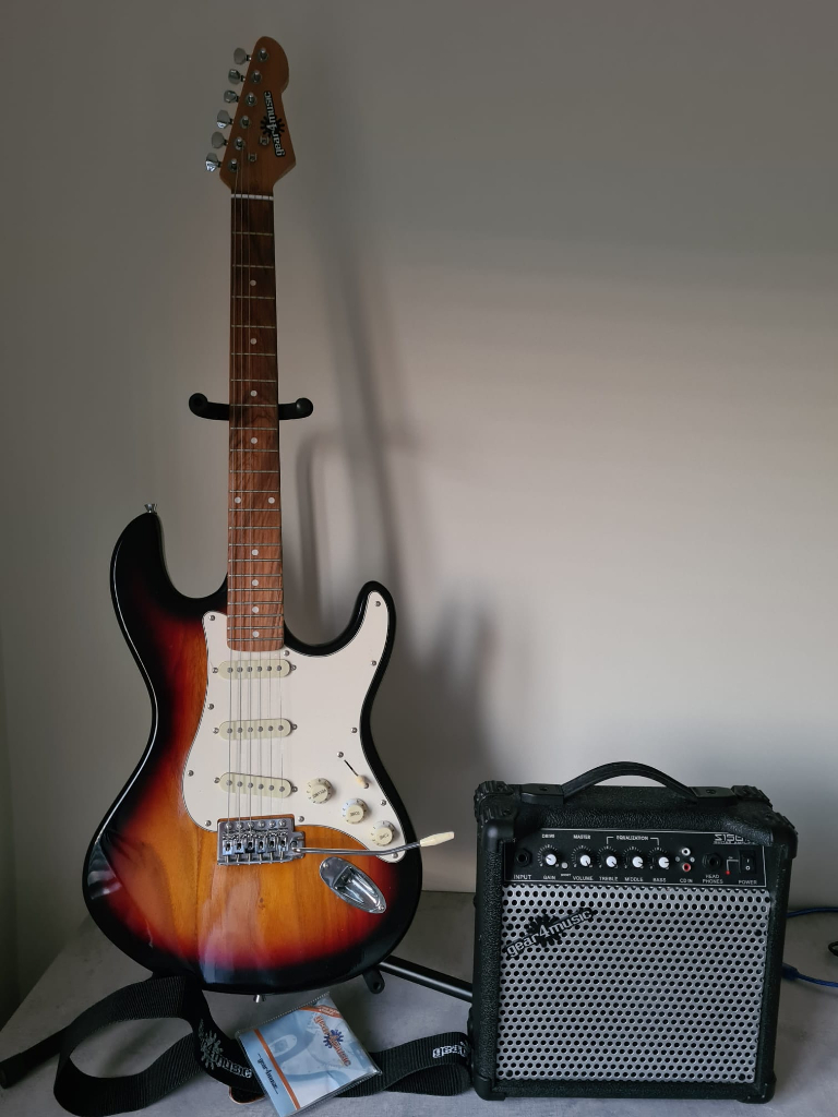LA Electric Guitar + Amp Pack, Sunburst - Gear4music