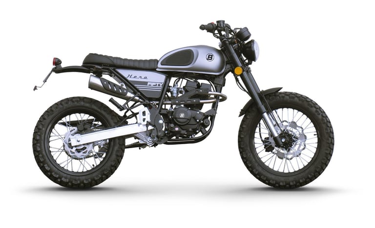 Bluroc Hero 50cc Brand New Leaner Legal Retro Scrambler * UK Delivery *