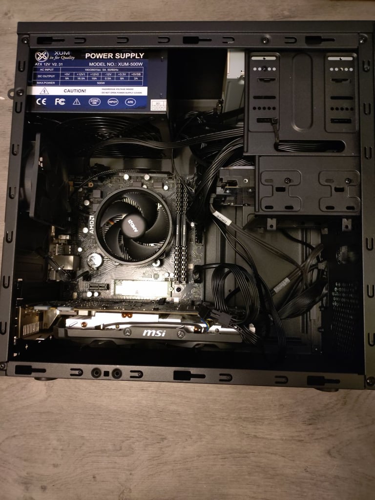 image for Gaming PC with monitor, keyboard and mouse, full setup, original Windows 11