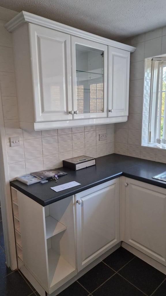 White kitchen with appliances
