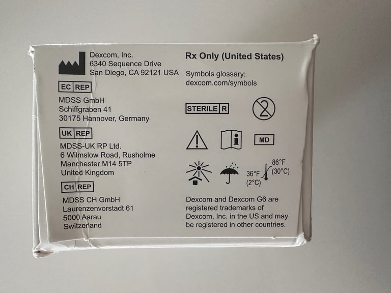 Dexcom G6 Sensors (1) Sts-Gs-002