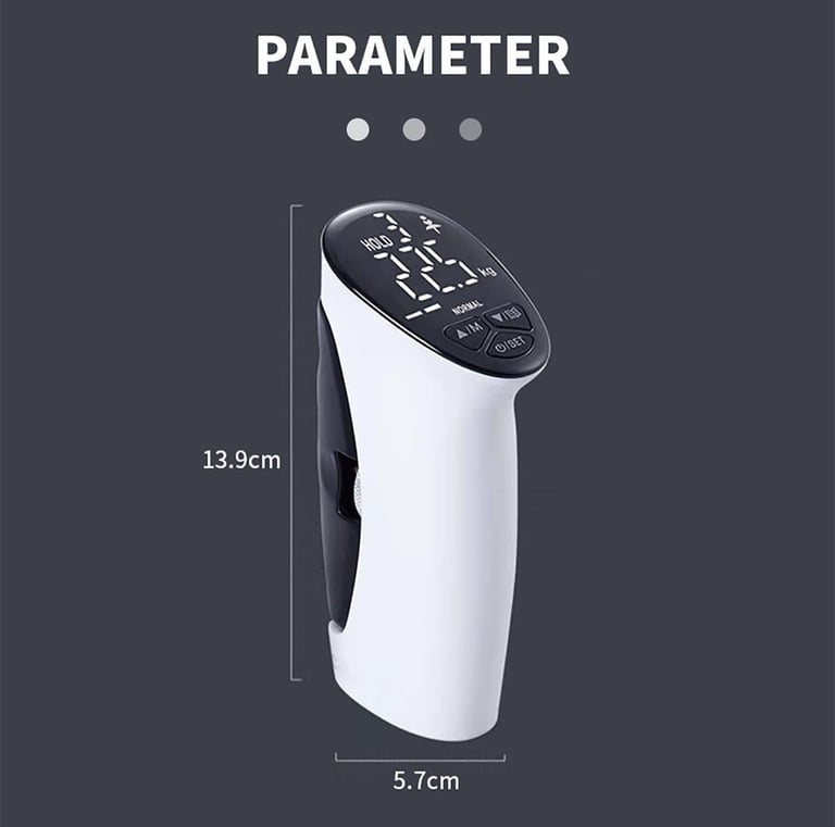 Digital Grip Strength Trainer, Hand Grip Dynamometer with LCD Display Screen