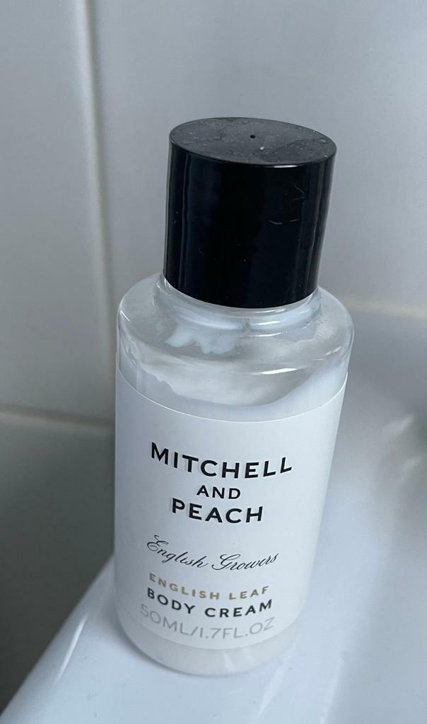 Mitchel and peach luxury travel moisturiser 