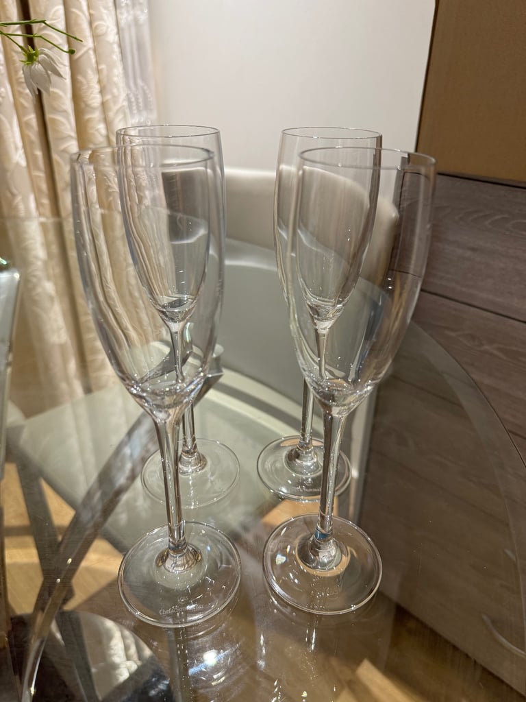 4x Chef & Sommelier Champagne Flutes