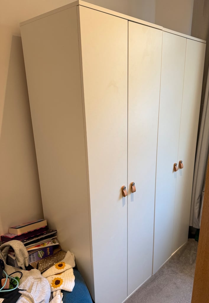 image for Two white wardrobes 