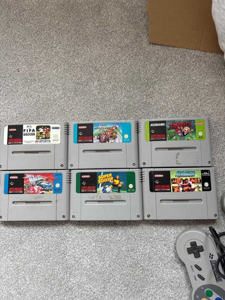 Super Nintendo Console and games 