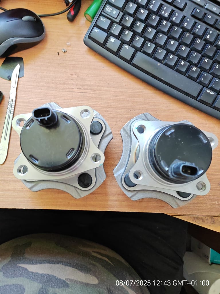 For Toyota Yaris 2000-2006 Rear Hub Wheel Bearing Kits Pair Inc ABS Sensor 