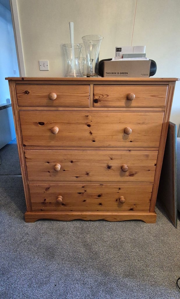 Solid Pine Chest of Drawers