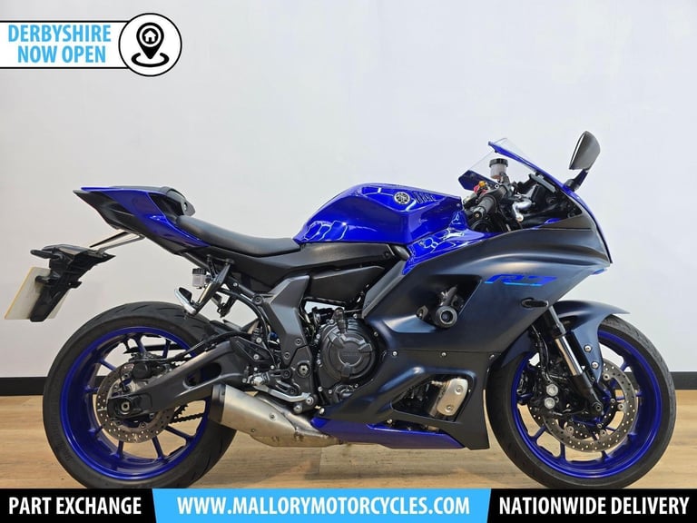 Yamaha R7 700 Blue 2022 - Low Mileage, One Owners, Full Service History, 3 Keys