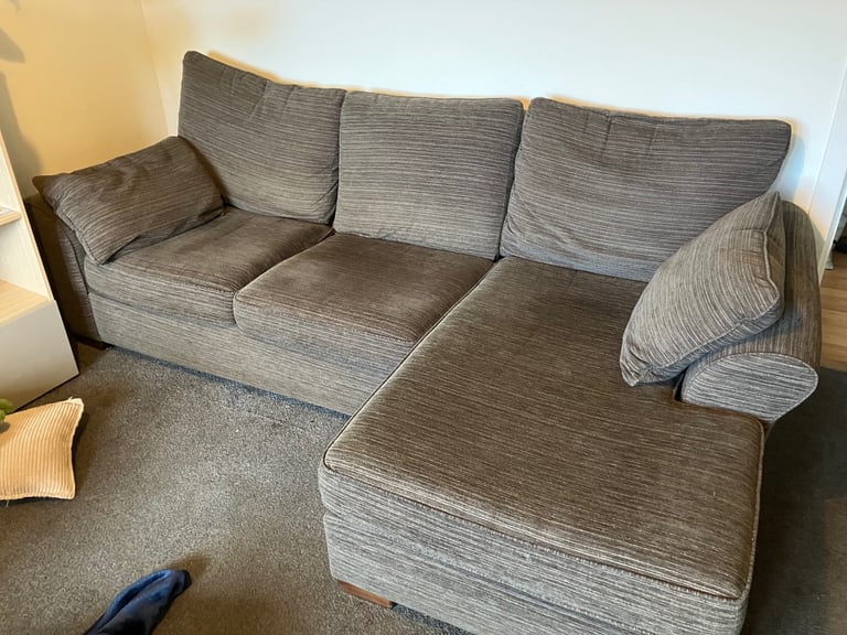 image for Large NEXT chaise sofa with love seat Brown