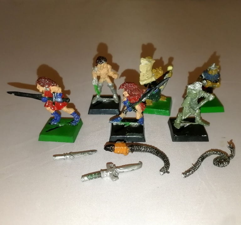 image for Games Workshop Warhammer Metal Miniatures x 6 Elf Skaven - Spares / Repair