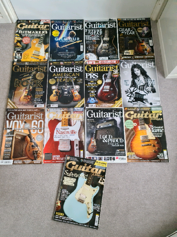 Lots of Guitarist magazine along with some others.