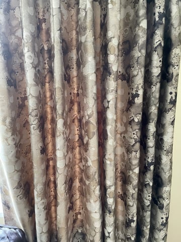 90 wide 84 drop Mottled gray curtains lined and interlined | in Doagh,  County Antrim | Gumtree