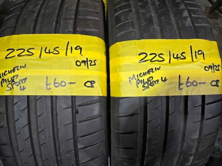 image for 225 / 45 / 19  MICHELIN PILOT SPORT 4 TYRES - TWO AVAILABLE