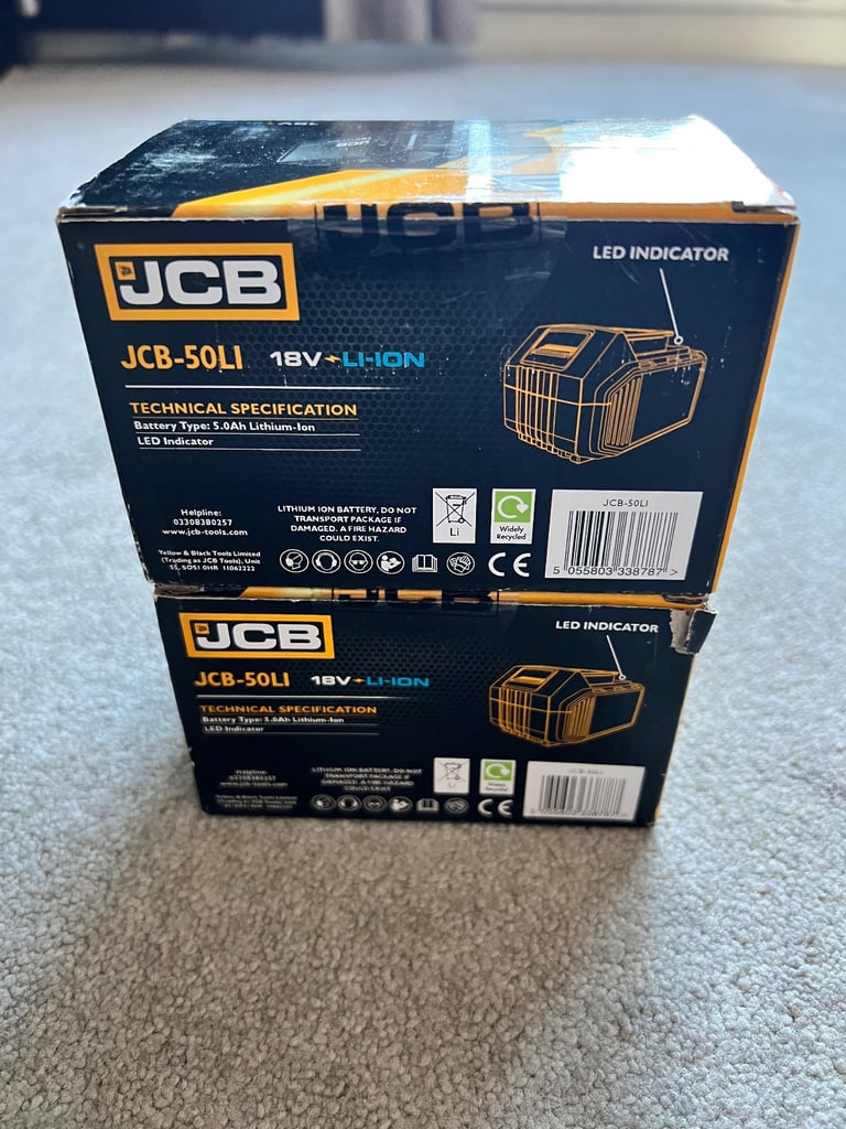 JCB 18V 5.0 ah BATTERY - BATTERY ONLY Brand New